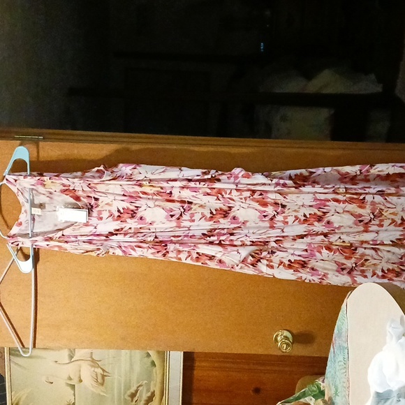 Plus water lily summer dress in pink 1x - Picture 2 of 7